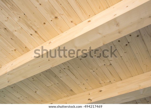 Background Texture Ceiling Made Out Wooden Stock Photo Edit Now