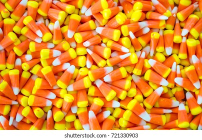 Background Texture Close Up Of Candy Corn Kernels