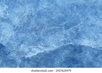 Background Texture Of Cold Blue Ice