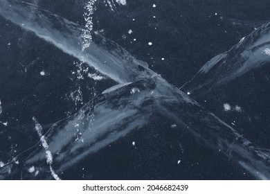 Background Texture Of Cold Blue Ice