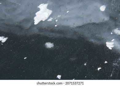 Background Texture Of Cold Blue Ice