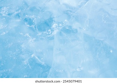 background texture of cold blue ice