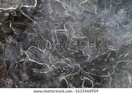 background texture of cold blue ice