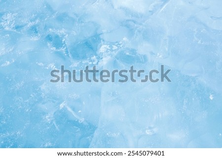 background texture of cold blue ice