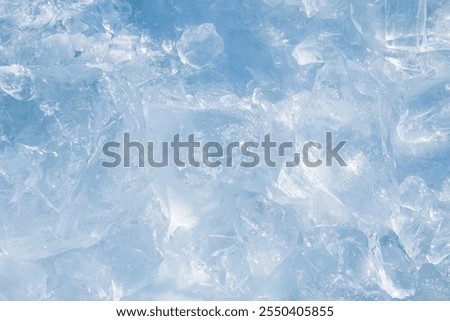 background texture of cold blue ice