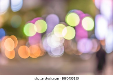 Background texture of colorful and shiny bokeh balls.