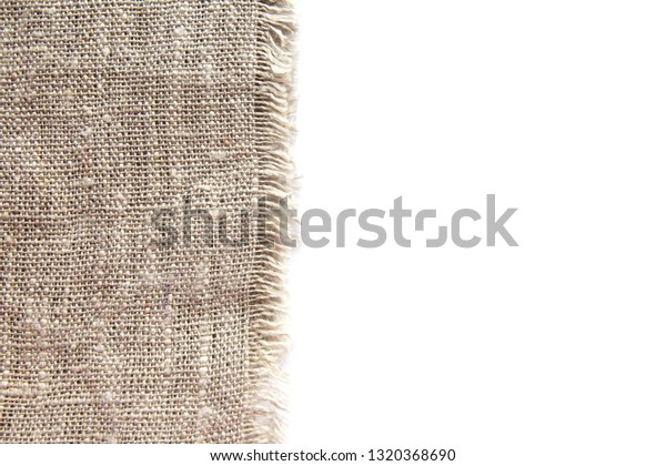 coarse linen fabric