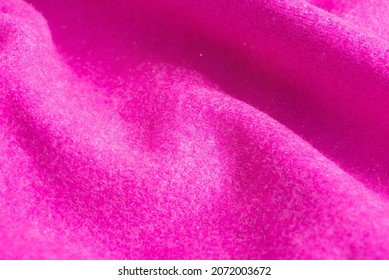 Background texture of magenta Cashmere sweater. Close up. Cozy and warm New Year's concept. - Shutterstock ID 2072003672