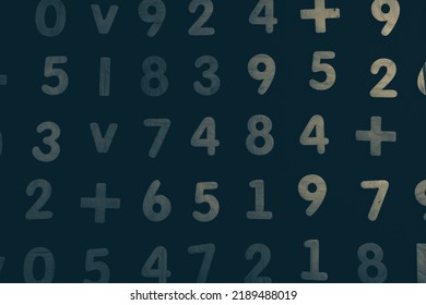 Background or texture of numbers. Finance data concept. Mathematic. Seamless pattern with numbers. Finance concept. 