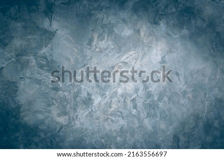 Background texture old of a dark blue concrete wall, With Copy Space to design the interior texture for display products.
