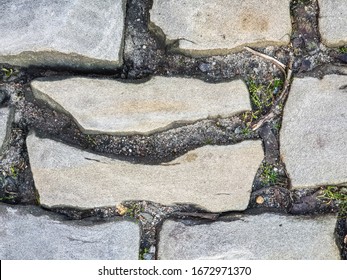 background texture of old stone wall or cobblestones