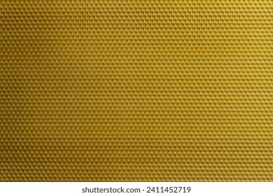 Background texture and pattern of section voshchina of wax honeycomb from a bee hive for filled with honey. Voshchina an artificial basis for the construction of honeycombs, sheet of wax of the cells