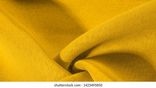 Background Texture Pattern Yellow Silk Fabric Stock Photo (Edit Now