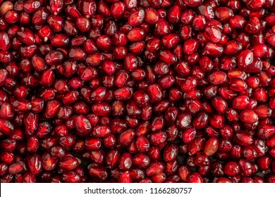 Background texture of a Pomegranate seeds close up.