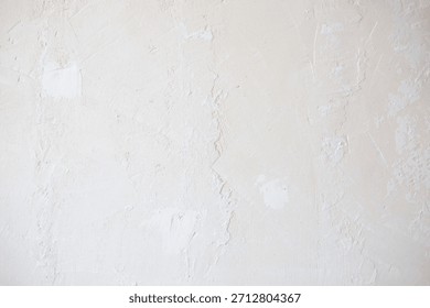 background texture of a raw, irregular, rustic, white cement wal