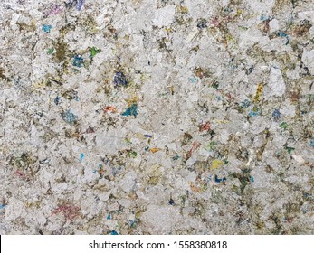 Background Texture Of Recycled Milk Box. Paper, Aluminium Foil Ans Plastic Are Compressed Into Hard Solid Can Use As A Box, Container. Reduce Rubbish And Reuse Material. Good For Global Environment