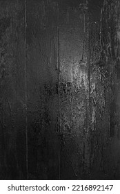 Background Texture Of Shiny Black Paint On Wooden Table