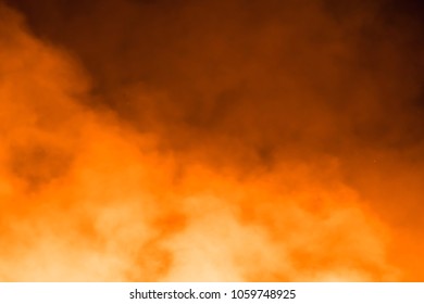 Background And Texture Of Smoke Orange