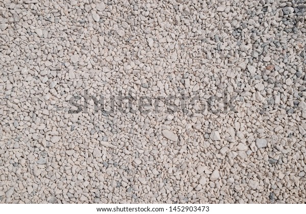 Background Texture White Crushed Stone Decorative Stock Photo