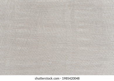 Background Texture Of White Medical Bandage. Cheesecloth Texture