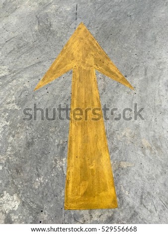 Background textured surface cement on the floors have sign  ahead