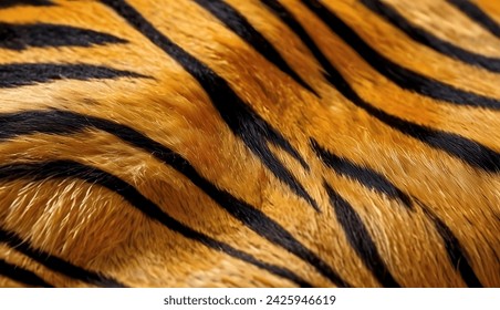 Background with tiger fur pattern .Nature and its design.