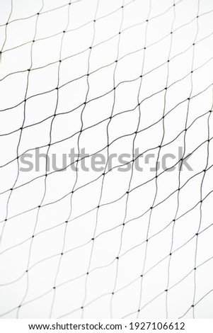 background with torn mesh isolated on white background