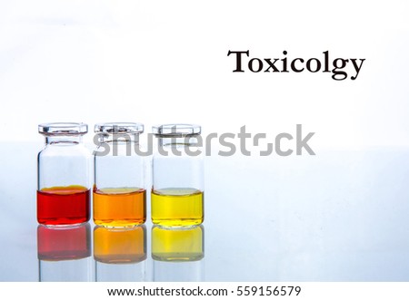 Background with toxicology test tubes