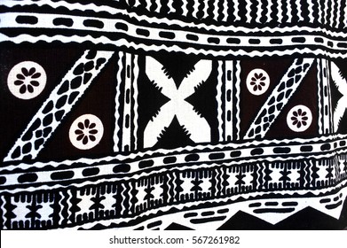 Background Of Traditional Pacific Island Tapa Cloth, A Barkcloth Made Primarily In Tonga, Samoa And Fiji. 