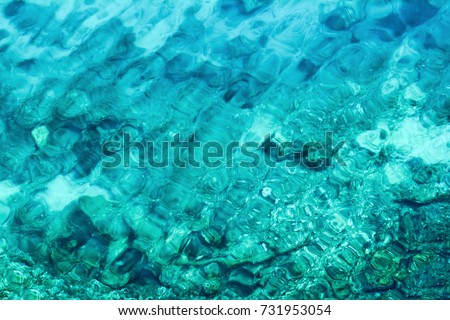 background of transparent sea water and bottom