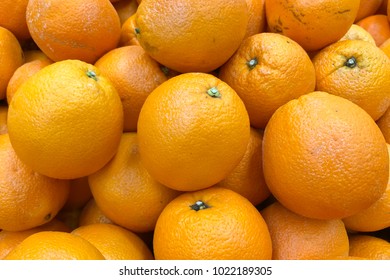 Background Of Valencia Orange In The Market