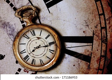 Background With Vintage Clocks