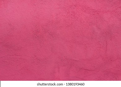 Background Wall With Putty Painted Pink Texture Surface