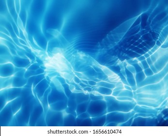 The​ metal​ texture​ of​ surface​ blue​ water​ reflected​ by​ sunlight​ for​ background. Blue​ water​ texture​ in​ the deep​ sea​ for​ background. Reflection​ on​ surface​ blue​ water. Blue​ water​ 