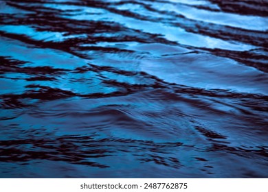 Background of water surface. Soft details wallpaper. Water surface texture. Backdrop of blue ripples. Close up wavy material. Calm Water Surface. Ocean ripples background. Still water. liquid texture - Powered by Shutterstock