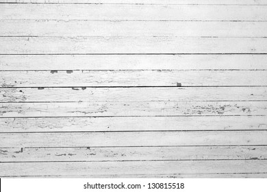 The Background Of Weathered White Painted Wood