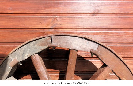 The background wheel is wooden - Shutterstock ID 627364625