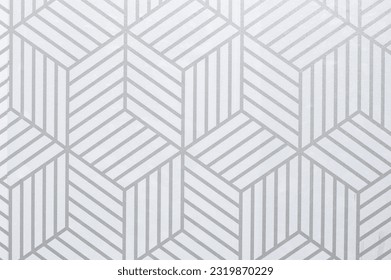 background with white 3D rectangle shape and gray outline