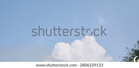 background of white clouds and light blue sky