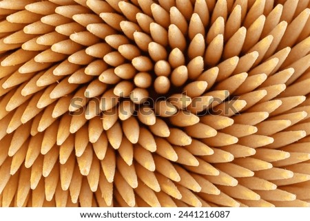 background of wood, close up toothpicks