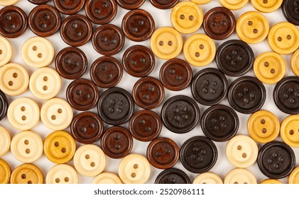 Background of wooden multi-colored buttons - Powered by Shutterstock