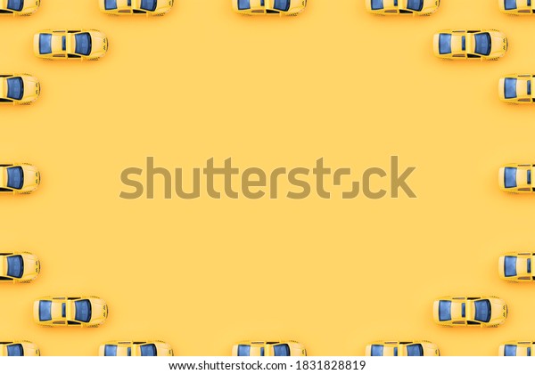 Background from\
yellow auto taxis. Taxi\
background