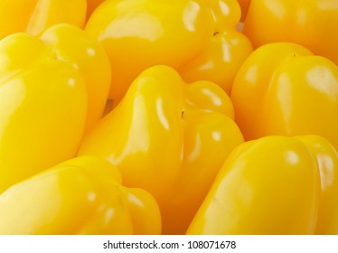 Background Of Yellow Bell Pepper Close Up