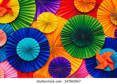 Background paper and colorful