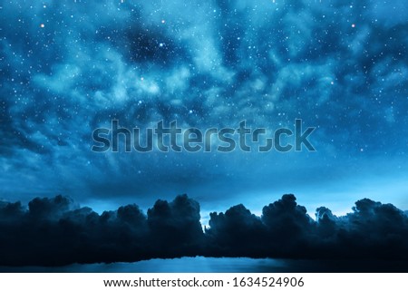 Similar – Bright night clouds over Mannheim