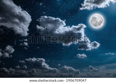 Similar – Bright night clouds over Mannheim