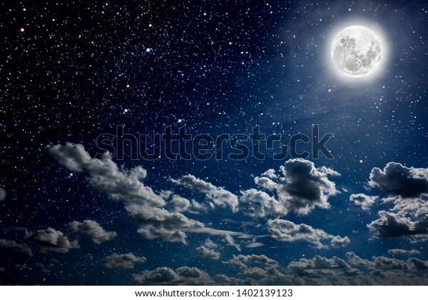 night moon stars real