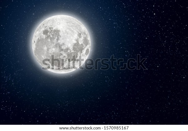 backgrounds night sky with stars and\
moon and clouds. Elements of this image furnished by\
NASA