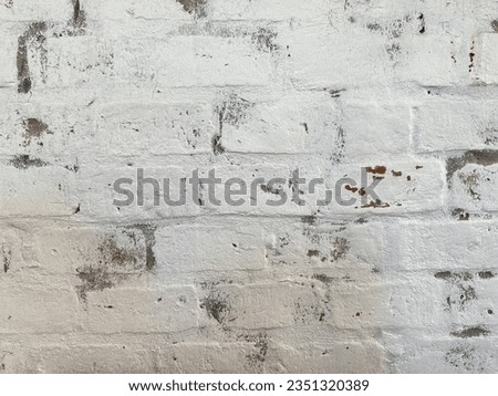 Backgrounds and Textures, White cement walls are vintage, using clay bricks for construction, beautiful colors, strong and durable, used as walls for restaurants, cafes.