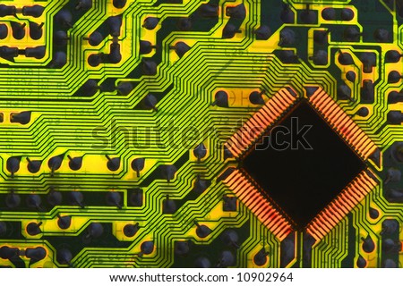 Backlight circuit board with computer chip